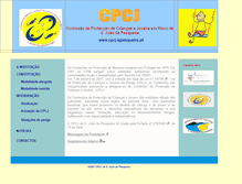 Tablet Screenshot of cpcj.sjpesqueira.pt